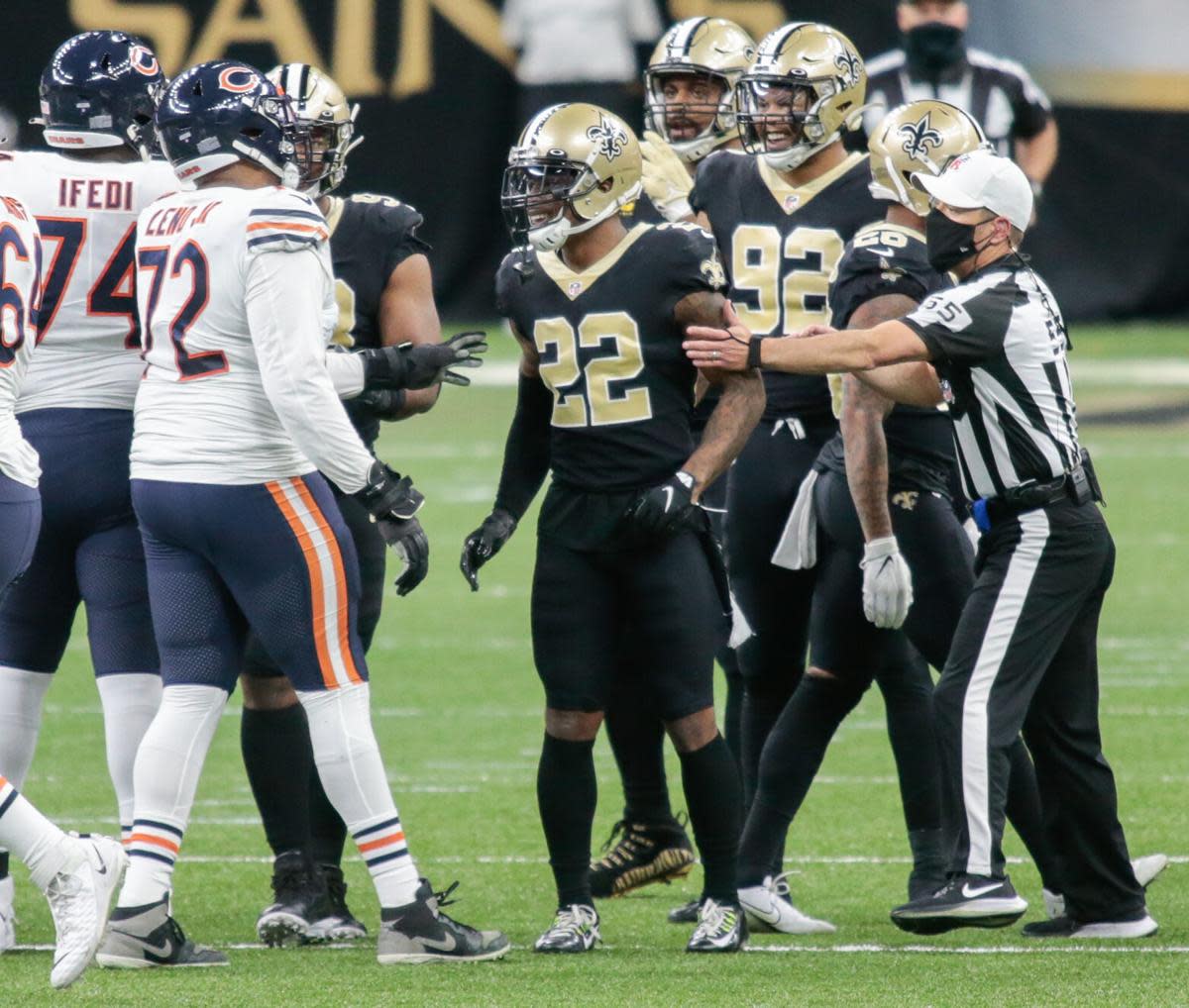 New Orleans Saints defensive back Chauncey Gardner-Johnson (22). Credit: Nola.com 